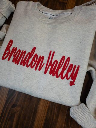 Brandon Valley Pep Rally Ribbed Crewneck Sweatshirt