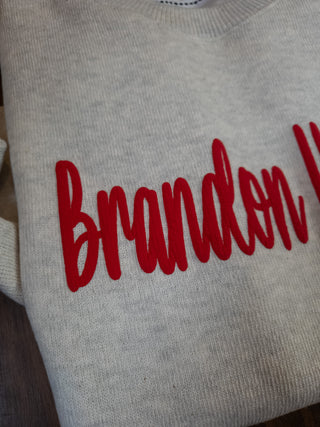 Brandon Valley Pep Rally Ribbed Crewneck Sweatshirt