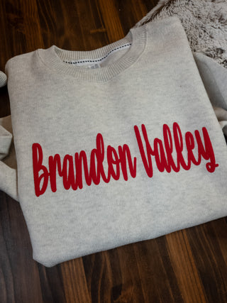 Brandon Valley Pep Rally Ribbed Crewneck Sweatshirt