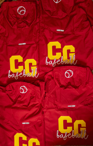 CG Baseball Red Lightweight Jacket