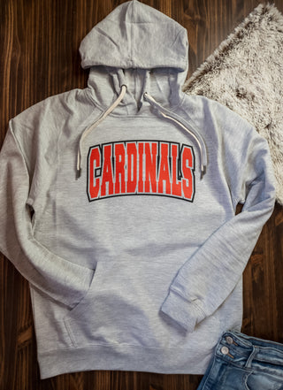 Cardinals Gray Double Lace Sweatshirt