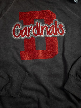 Cardinals D Rhinestone Crewneck Sweatshirt