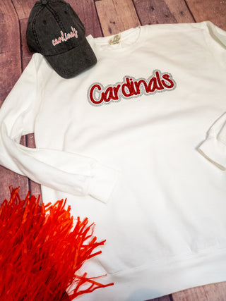 Cardinals Rhinestone Dyed Crewneck Sweatshirt