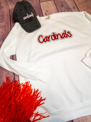 Cardinals Rhinestone Dyed Crewneck Sweatshirt