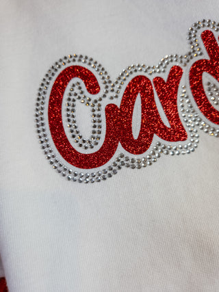 Cardinals Rhinestone Dyed Crewneck Sweatshirt