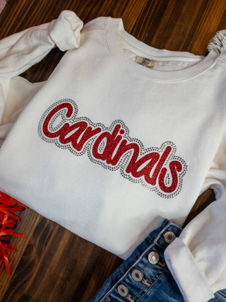 Cardinals Rhinestone Dyed Crewneck Sweatshirt