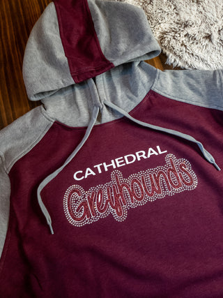 Cathedral Greyhounds Rhinestone Spirit Hoodie