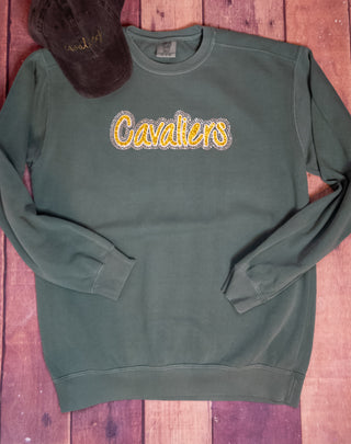 Cavaliers Rhinestone Dyed Crewneck Sweatshirt