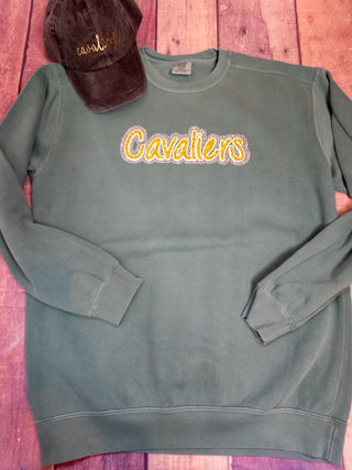 Cavaliers Rhinestone Dyed Crewneck Sweatshirt