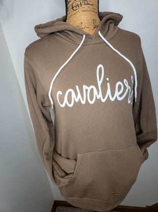 Cavaliers Vintage Brown Sponge Fleece Hoodie