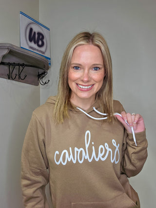 Cavaliers Vintage Brown Sponge Fleece Hoodie