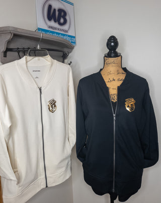 Jefferson Cavaliers Black French Terry Bomber Zip-Up