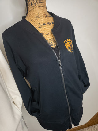 Jefferson Cavaliers Black French Terry Bomber Zip-Up