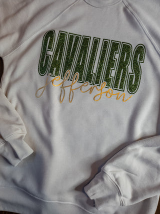 Jefferson Cavaliers Heather Dust Sponge Fleece Crewneck Sweatshirt