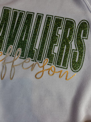 Jefferson Cavaliers Heather Dust Sponge Fleece Crewneck Sweatshirt