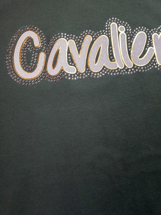 Cavaliers Rhinestone Pine Green Tee