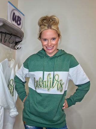 Cavaliers Sparkle And Puff Dark Green League Hoodie