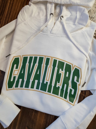 Cavaliers White Double Lace Sweatshirt