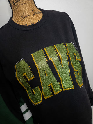 Cavs Rhinestone Cloud Fleece Crewneck Sweatshirt