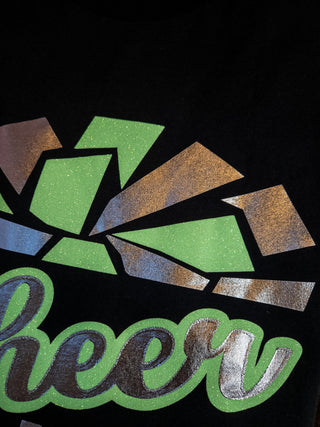 Cheer Mom Black Tee