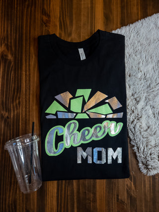 Cheer Mom Black Tee