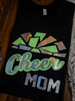 Cheer Mom Black Tee