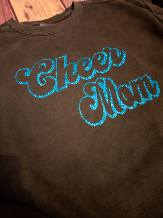 Cheer Mom Dyed Crewneck Sweatshirt