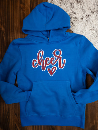 Cheer Sparkle & Puff Plush Blue Sweatshirt - More Options