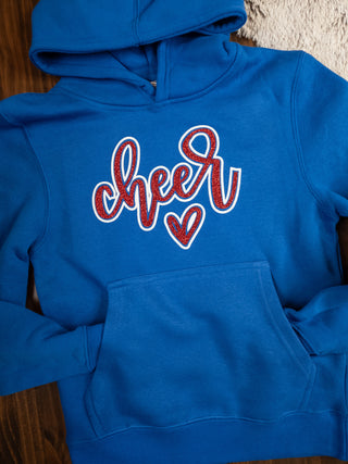 Cheer Sparkle & Puff Plush Blue Sweatshirt - More Options
