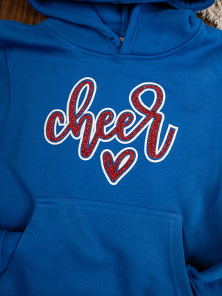 Cheer Sparkle & Puff Plush Blue Sweatshirt - More Options