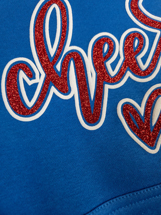 Cheer Sparkle & Puff Plush Blue Sweatshirt - More Options