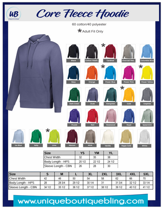 NU Eagles Graphite Core Fleece Hoodie