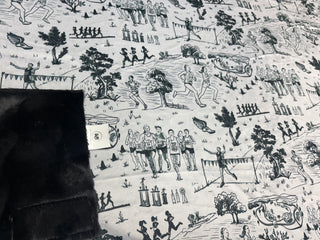 Cross Country Runners Minky Blankets-Choose Size & Backing