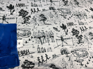 Cross Country Runners Minky Blankets-Choose Size & Backing