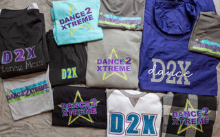 Dance 2 Xtreme Rhinestone Lagoon Dyed Tee