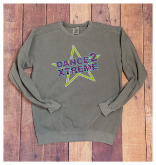 Dance 2 Xtreme Rhinestone Dyed Crewneck Sweatshirt