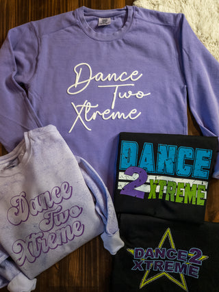 Dance Two Xtreme Violet Colorblast Crewneck Sweatshirt