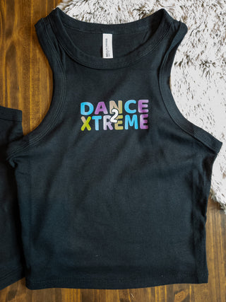 D2X Racerback Crop Tank - Ladies Fit