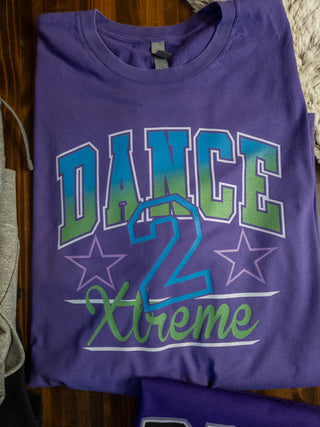 Dance 2 Xtreme Soft Wash Purple Cotton Tee