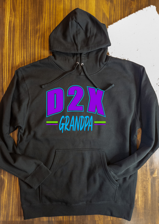 D2X Family Black Classic Hooded Sweatshirt