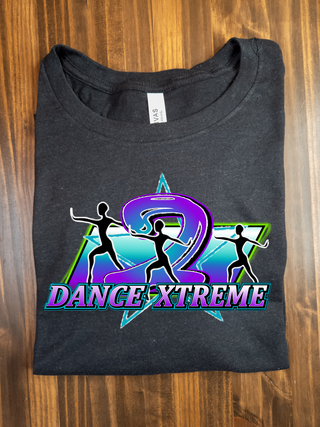 Dance 2 Xtreme Heather Black Tee