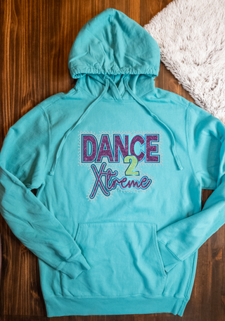 Dance 2 Xtreme Rhinestone Beach Wash Hoodie
