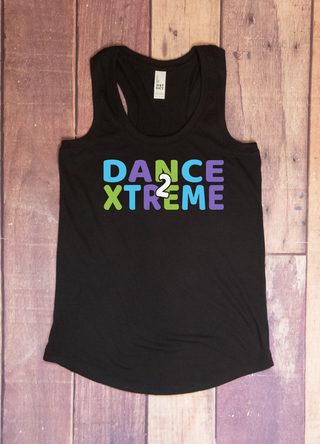 Ladies D2X Black Perfect Racerback Tank