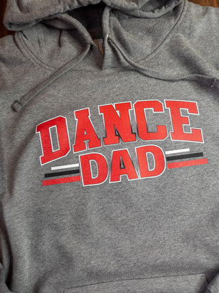 Dance Dad Gray Sweatshirt - Red Print