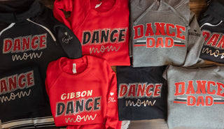 Dance Mom Red Rhinestone Crewneck Sweatshirt