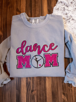 Dance Mom Dyed Crewneck Sweatshirt - Pink