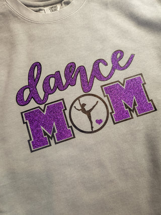 Dance Mom Dyed Crewneck Sweatshirt - Purple