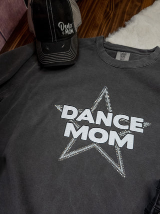 Dance Mom Rhinestone Dyed Pepper Crewneck Sweatshirt