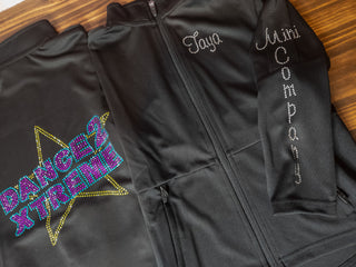 Dance 2 Xtreme PROVIDED Rhinestone LuLu Jacket Sr Company With Name Personalization