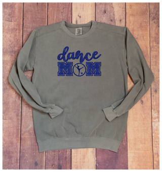 Dance Mom Dyed Crewneck Sweatshirt - Blue